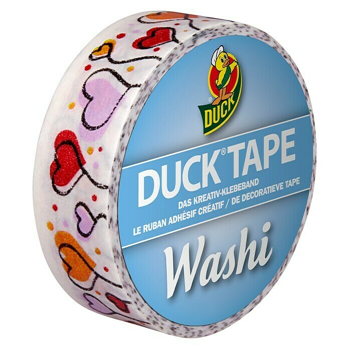 Duck Tape Kreativklebeband Washi (Heart Balloon, 10 m x 15 mm)