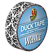 Duck Tape Kreativklebeband Washi (Black Ornament, 10 m x 15 mm)