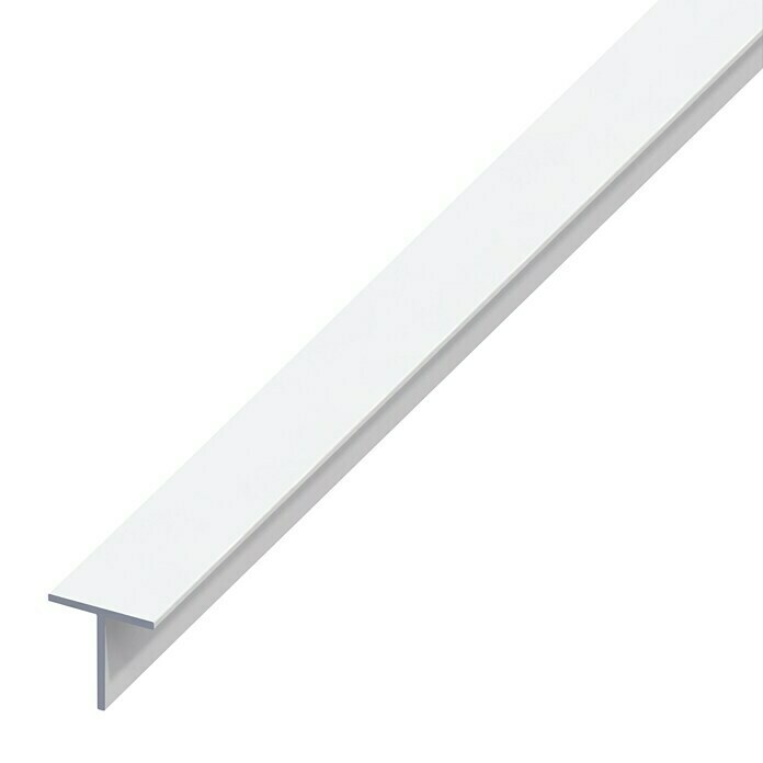 Kantoflex Quadrat-T-Profil (2.500 x 19,5 x 19,5 mm, Stärke: 1,5 mm, Hart-PVC, Weiß)