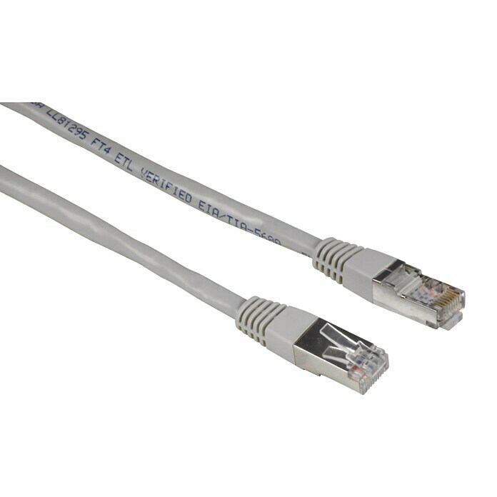 CAT5e Kabel F/UTP Crossover Patchkabel DSL LAN Netzwerkkabel gekreuzt grau 7m 
