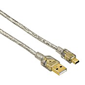 Hama USB-Kabel (Länge: 1,8 m, USB A-Stecker, USB Mini-B-Stecker)