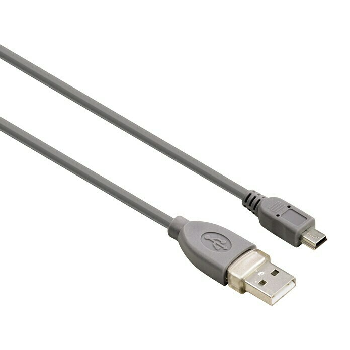 Hama USB-Kabel (Länge: 0,25 m, USB A-Stecker, USB Mini-B-Stecker)