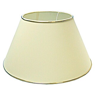 Lampenschirm (Durchmesser: 45 cm, Creme/Gold, Stoff)
