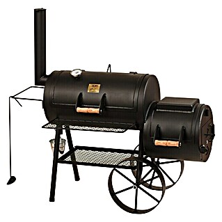 Joe´s Barbeque Smoker Classic (Mit Rollwagen, Grillfläche Garkammer: 74 x 39 cm)