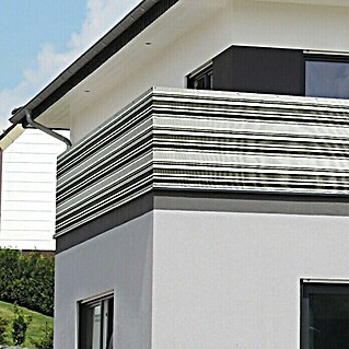 Gardol Sichtschutz (300 x 90 cm, Anthrazit, Gestreift)