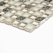 Mosaikfliese Quadrat Crystal Mix XCM M950 (32,2 x 30,5 cm, Beige/Braun, Glänzend)