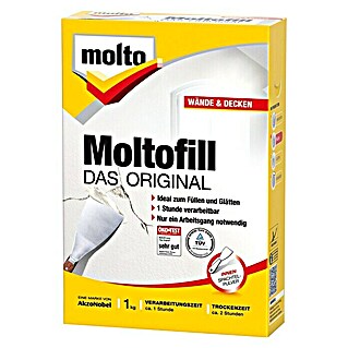 Molto Spachtelpulver Moltofill Das Original (Weiß, 1 kg)