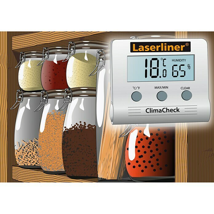 Laserliner Hygrometer (Messbereich Luftfeuchtigkeit: 20 - 99 %)