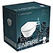 Camargue Empire Taza de WC suspendida (Blanco, Sin asiento de inodoro, Cerámica)