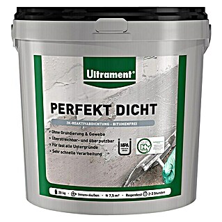 Ultrament Reactieve afdichting Perfekt Dicht (20 kg, 2 componenten, Bitumenvrij)