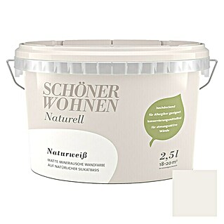 SCHÖNER WOHNEN-Farbe Muurverf Naturell Natuurlijk wit (Natuurlijk wit, 2,5 l, Mat)