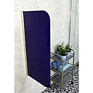 GEO Urinal-Trennwand Radius 100 (50 x 90 cm, Glas, Blau)
