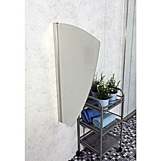 GEO Urinal-Trennwand Segel (50 x 90 cm, Glas, Weiß)