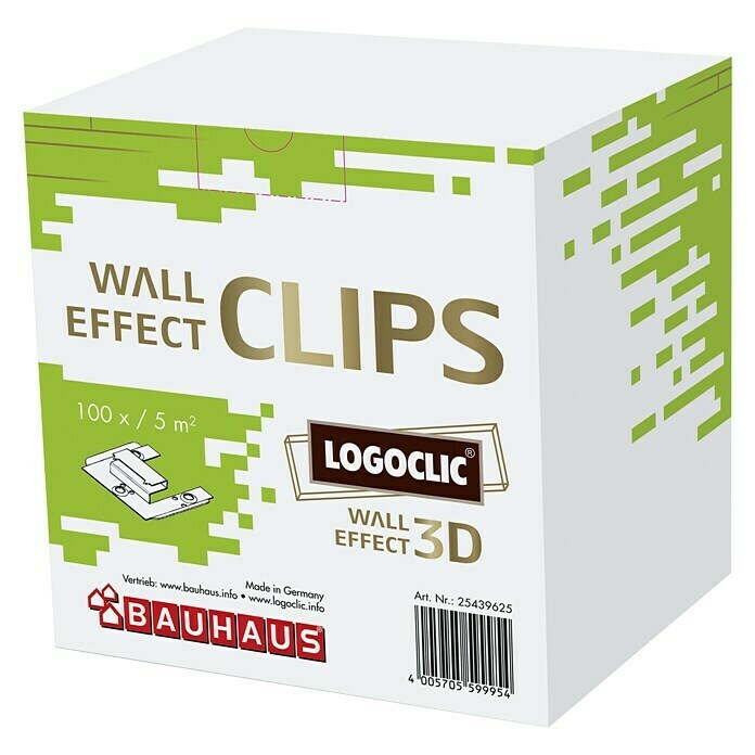 LOGOCLIC Hvataljke za panel Wall Effect 3D (100 kom)