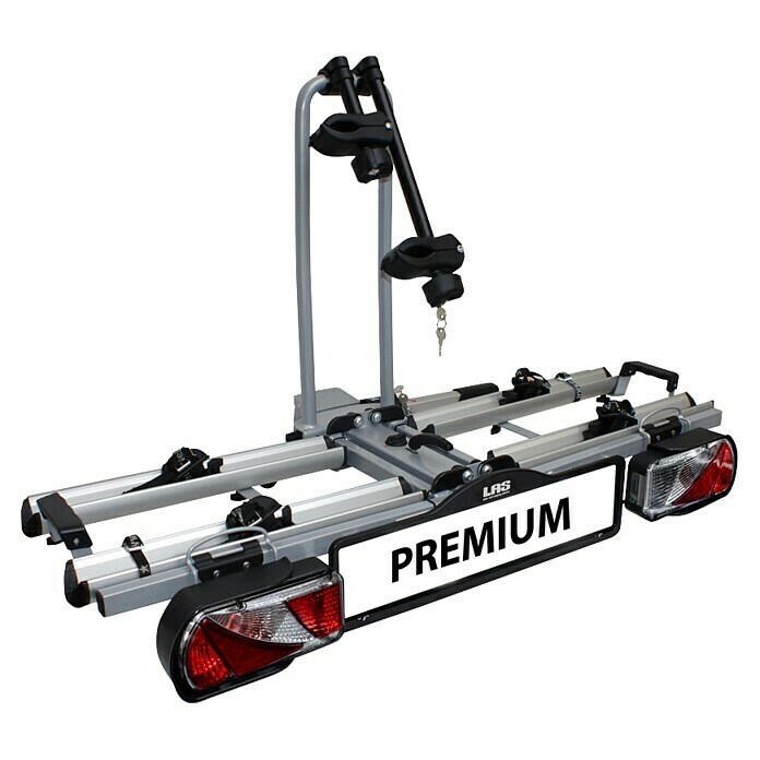 LAS Fahrradträger Premium (Geeignet für: 2 Fahrräder, Traglast: 60 kg, Passend für: Fahrzeuge mit Anhängerkupplung) -