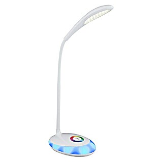 Globo LED-Tischleuchte Minea (4,4 W, L x B x H: 30 x 11 x 48 cm, Weiß, Transparent, Neutralweiß)