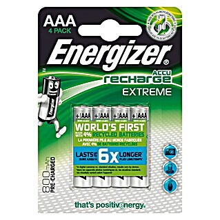 Energizer Accu Rechargeable Extreme (Micro AAA, 1,2 V, 4 st.)