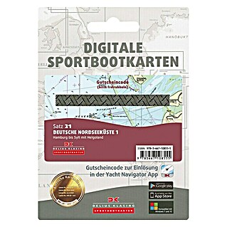 Digitale Sportbootkarte: Satz 21 - Deutsche Nordseeküste 1