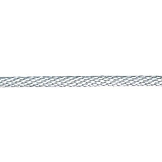 PP-Seil Meterware (Durchmesser: 6 mm, Polypropylen, Weiß, 8-fach geflochten)