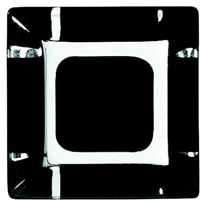 Pomo para muebles (L x An x Al: 33 x 33 x 14 mm, Plástico, Negro)