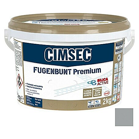 Cimsec Fugenmörtel Fugenbunt Premium (Silbergrau, 2 kg)