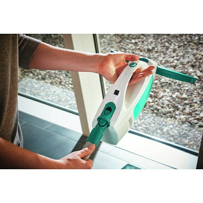Leifheit Fenstersauger Dry & Clean (Flächenleistung: Bis 100 m²/Akkuladung, Mit Stiel)