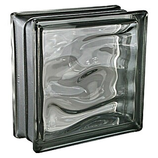 Fuchs Design Glasbaustein BM Reflex (Anthrazit, Aqua, 19 x 19 x 8 cm)