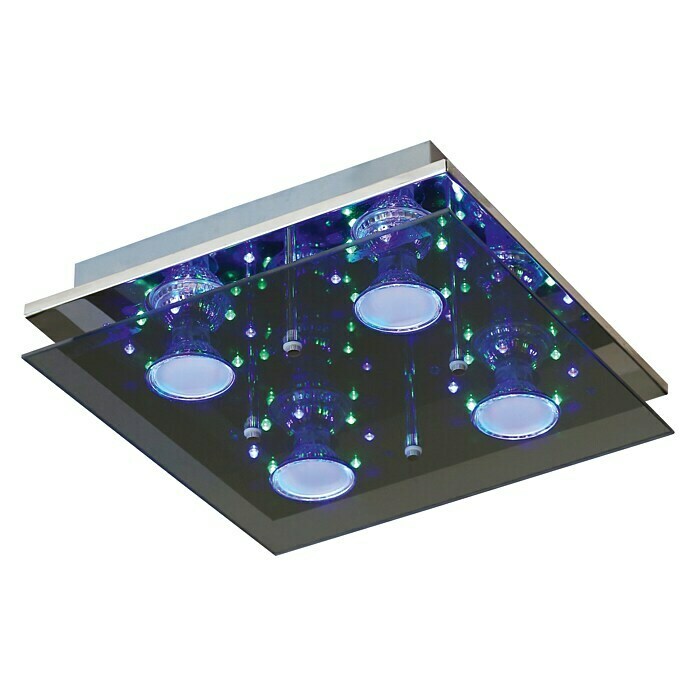 Tween Light LED-Deckenleuchte Susa (4-flammig + LEDs, 9 x 2,5 W, Warmweiß, GU10)