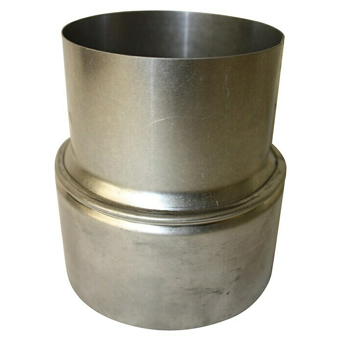 Ofenrohrerweiterung (Durchmesser: 80 mm - 100 mm, Feueraluminiert, Silber)