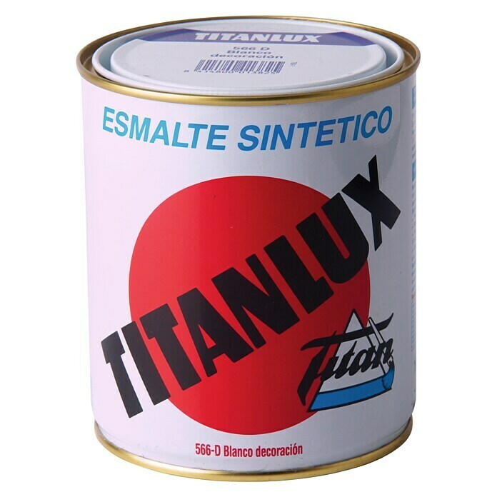 Titan Esmalte de color Titanlux (Blanco, 750 ml, Alto brillo)