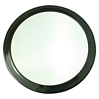 MSV Espejo cosmético con ventosa (x 3, Diámetro: 15 cm, Negro)