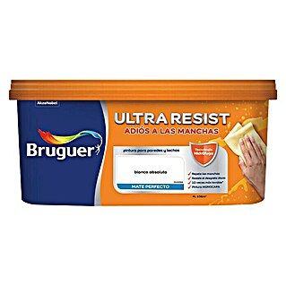 Bruguer Ultra Resist Pintura para paredes (Blanco absoluto, 4 l, Mate)