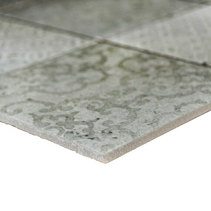 Mozaïektegel Quadrat Shabby CELLO (29,8 x 29,8 cm, Grijs, Mat)
