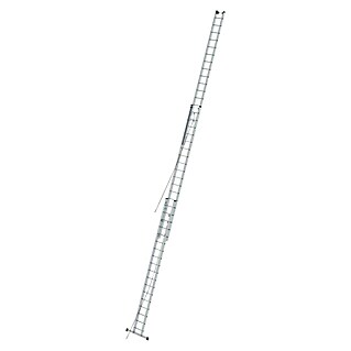 Krause Stabilo Sprossen-Seilzugleiter (Arbeitshöhe: 12,95 m, 3 x 18 Sprossen, Aluminium)