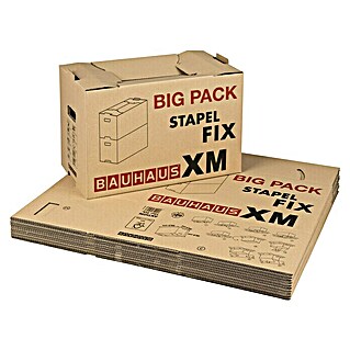 BAUHAUS Set kartonskih kutija Multibox XM Stapel-Fix (10 kom, Nosivost: 30 kg, D x Š x V: 58 x 33,5 x 38,5 cm)