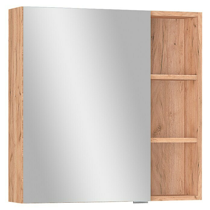Spiegelschrank Badspiegel Badschrank ohne Beleuchtung Nightlife Weiß 65 x 80 cm 