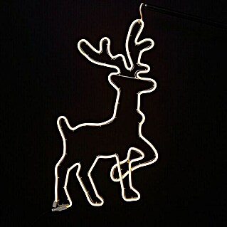 Tween Light Luz de Navidad LED Reno (Para interior, An x Al: 40 x 63,5 cm, Longitud del cable: 1,5 m, Blanco cálido)