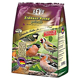 Gevo Wildvogelfutter Erdnusskerne (1 kg, Geviertelt)