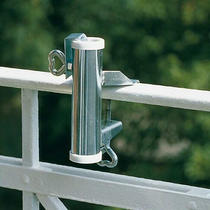 Sonnenschirmhalter für Balkon Geländer Balkonklammer für Sonnenschirm Halter 