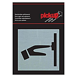 Pickup Sticker (Motief: Graag aanbellen, l x b: 80 x 80 mm)