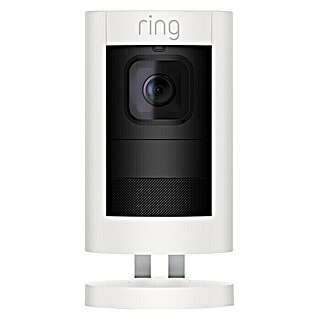Ring Überwachungskamera Stick Up Cam Elite (1.920 x 1.080 Pixel (Full HD), Weiß, Netzanschluss, 2 Wege Kommunikation)