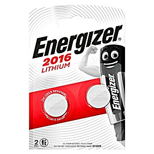 Energizer Knopfzelle (CR2016, 3 V, 2 Stk.)