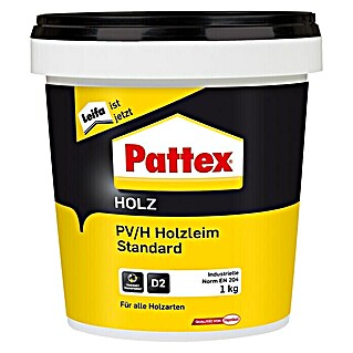 Pattex Holzleim Standard (1 kg, Lösemittelfrei, Transparent (getrocknet))