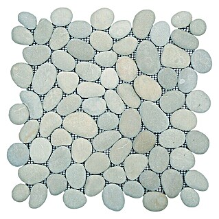 Baldosa de mosaico Rocamar (30 x 30 cm, Piedra natural, Gris)