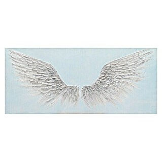 Cuadro pintado a mano Dipinto Alas blancas (White wings, An x Al: 150 x 65 cm)