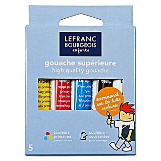Lefranc & Bourgeois Gouachefarben-Set Kids-Box (5 Stk. x 10 ml, Tube)