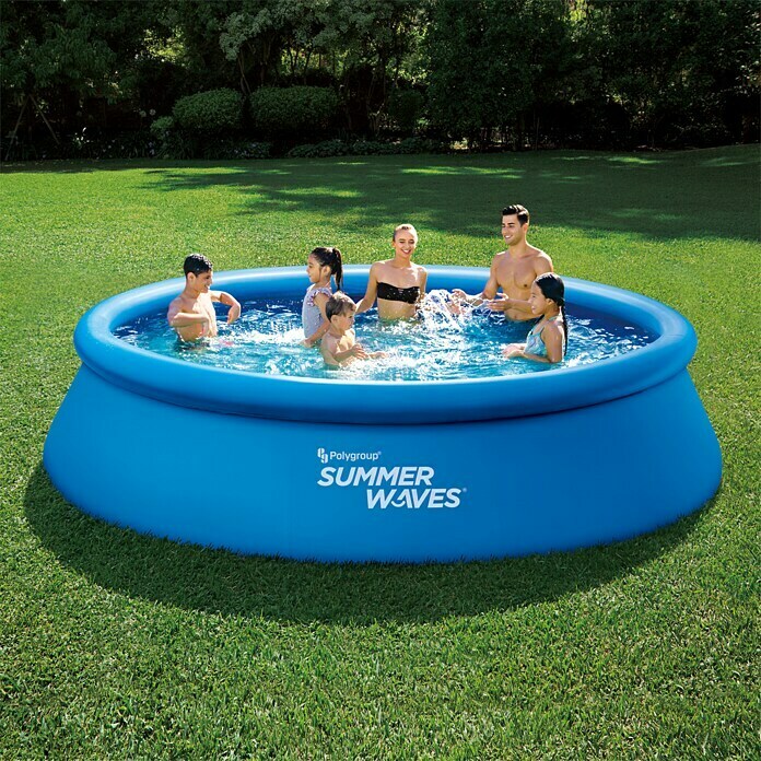 Pool-Set Summer Waves (Ø x H: 396 x 84 cm, Fassungsvermögen: 7,29 m³)