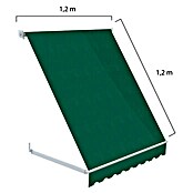 SmartSun Toldo ventana Essential (Verde, Ancho: 1,2 m, Caída: 1,2 m)