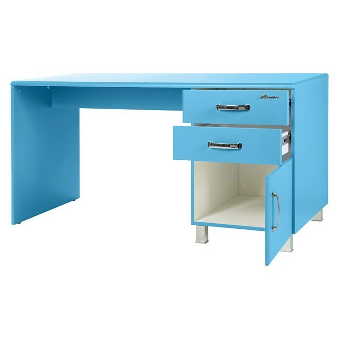 Phönix Miami Schreibtisch (L x B x H: 150 x 70 x 74 cm, Blau)