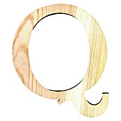 Artemio Letra de madera (Motivo: Q, L x An x Al: 19 x 1 x 19 cm, Madera)